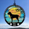 Dog Memorial Suncatcher Personalized With Dog Breed - Custom Christmas Ornaments Gift For Dog Lover - livanniespoon
