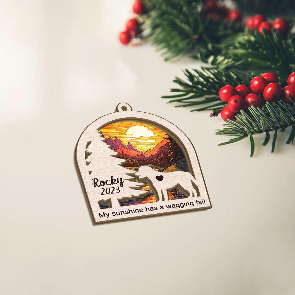 Labrador Retriever Christmas Suncatcher Ornament - Christmas Ornaments Personalized Gift For Dog Lover - livanniespoon - Image 2