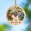 Personalized Bichon Frise Suncatcher Ornament - Custom Christmas Ornaments Gift For Dog Lover - livanniespoon