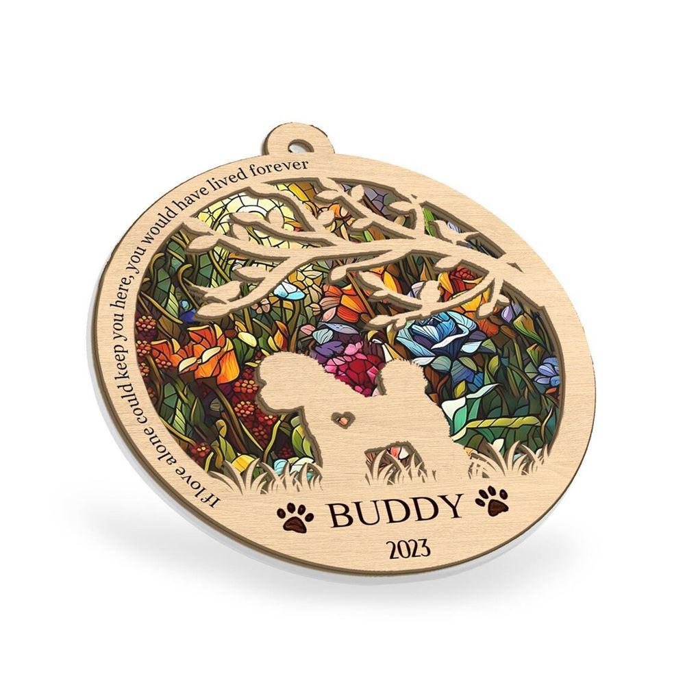 Personalized Bichon Frise Suncatcher Ornament - Custom Christmas Ornaments Gift For Dog Lover - livanniespoon - Image 2