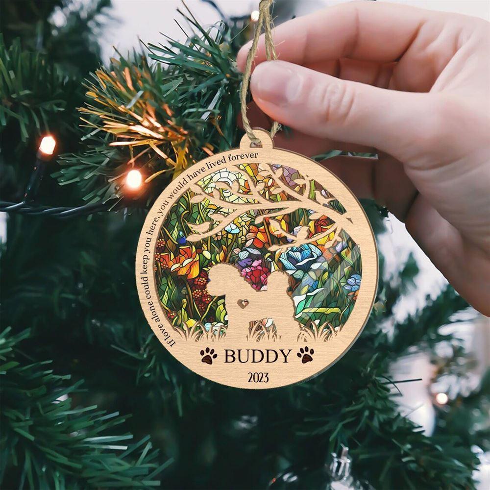 Personalized Bichon Frise Suncatcher Ornament - Custom Christmas Ornaments Gift For Dog Lover - livanniespoon - Image 3