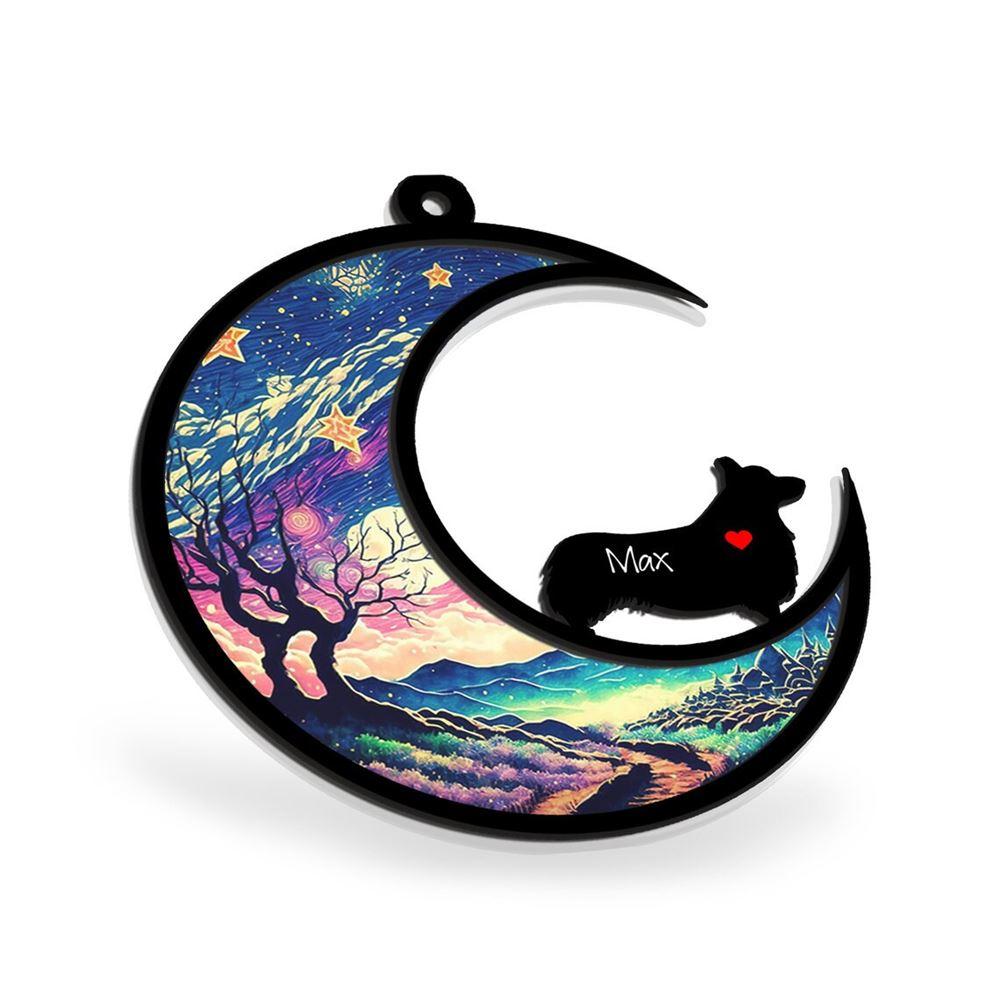 Personalized Corgi Memorial Suncatcher Ornament - Christmas Ornaments Personalized Gift For Dog Lover - livanniespoon - Image 2