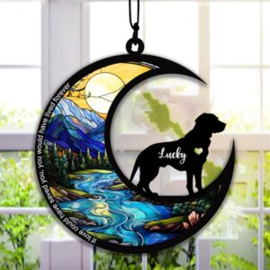 Personalized Dog Memorial Suncatcher Ornament Loss Of Pet Sympathy Gift - Christmas Ornaments Personalized Gift For Dog Lover - livanniespoon