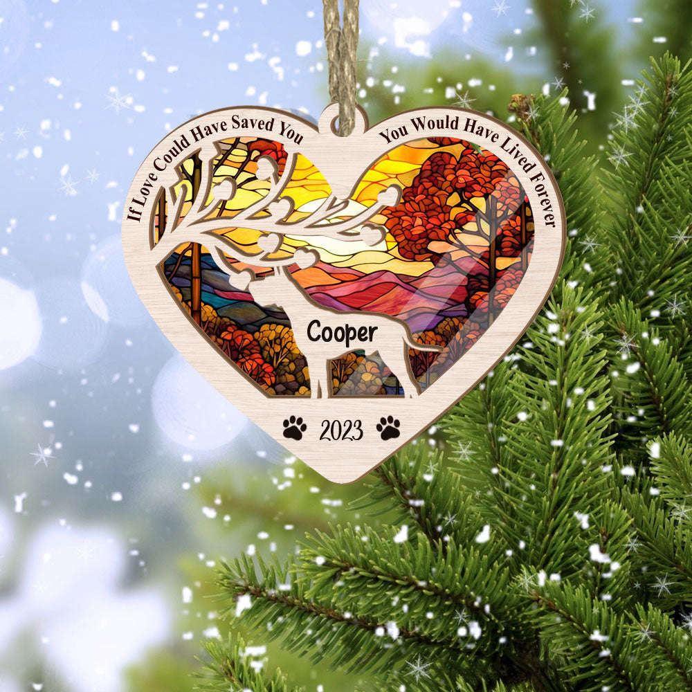 Personalized Great Dane Christmas Suncatcher Ornament - Christmas Ornaments Personalized Gift For Dog Lover - livanniespoon