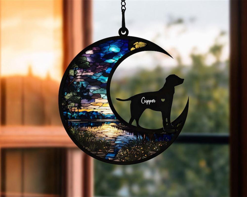 Personalized Loss Of Pet Sympathy Gift Pet Memorial Suncatcher Ornament - Christmas Ornaments Personalized Gift For Dog Lover - livanniespoon