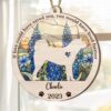 Personalized Memorial Akita Inu Suncatcher Ornament - Custom Christmas Ornaments Gift For Dog Lover - livanniespoon