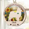 Personalized Memorial Pomeranian Suncatcher Ornament - Custom Christmas Ornaments Gift For Dog Lover - livanniespoon