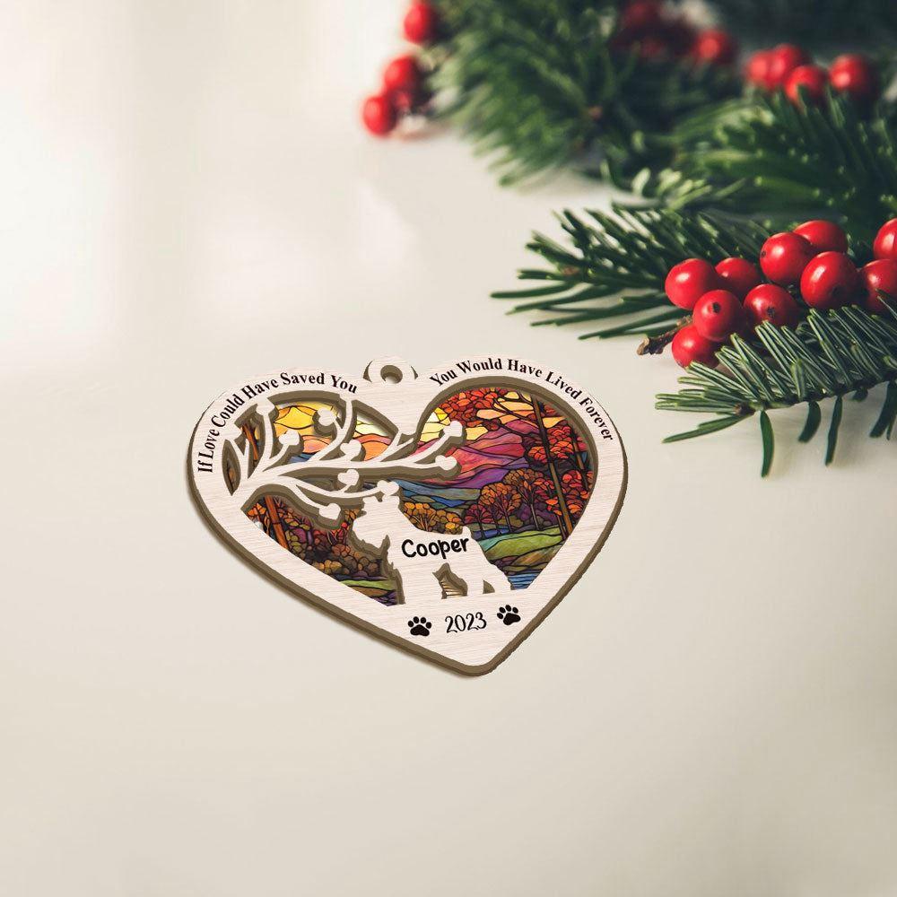 Personalized Mini Schnauzer Christmas Suncatcher Ornament - Christmas Ornaments Personalized Gift For Dog Lover - livanniespoon - Image 2