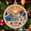 Personalized Mini Schnauzer(Docked Tail) Circle Branch Tree Christmas Suncatcher Ornament - Christmas Ornaments Personalized Gift For Dog Lover - livanniespoon
