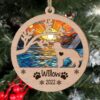 Personalized Poodle Circle Branch Tree Christmas Suncatcher Ornament - Christmas Ornaments Personalized Gift For Dog Lover - livanniespoon