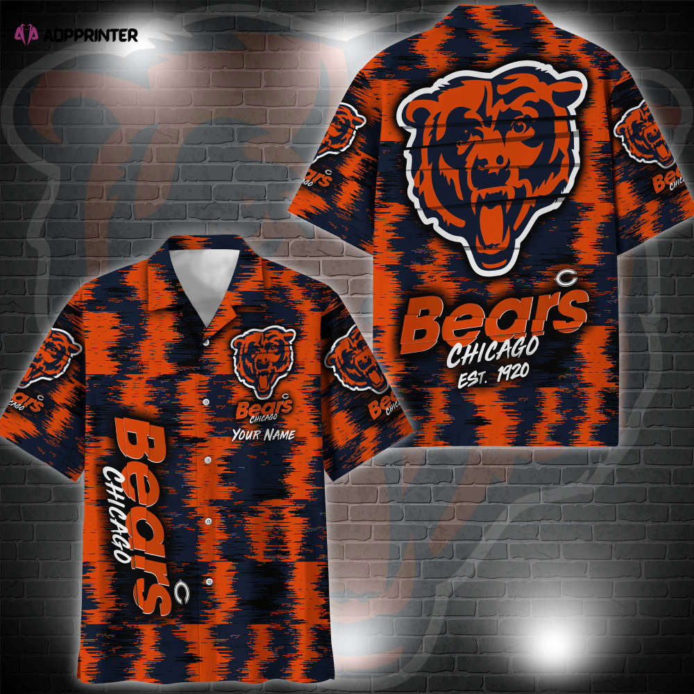 Chicago Bears Hawaii Shirt Custom Your Name, Sport 3D Shirt, Gift For Fan EHIVM-57494 - livanniespoon