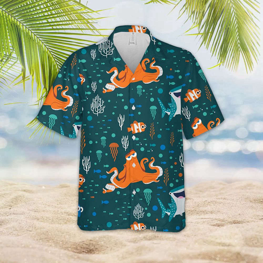 Finding Nemo Disney Hawaiian Shirt, Nemo Marlin Dory Crush Shirt, Gift For Men Women - livanniespoon - Image 2